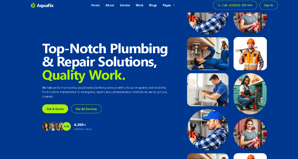 Aquafix — Plumbing & Home Services Platform