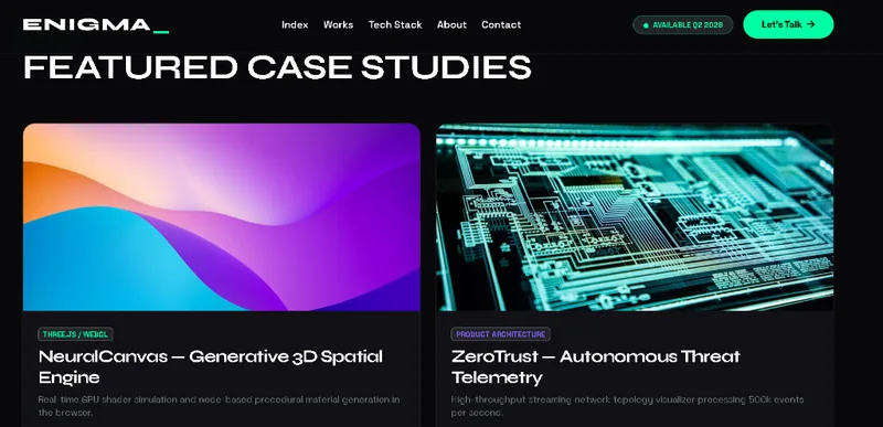 Enigma — Cybernetic Tech Portfolio