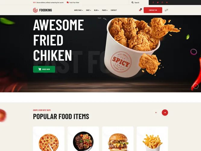 Foodking — Fast Food & Restaurant
