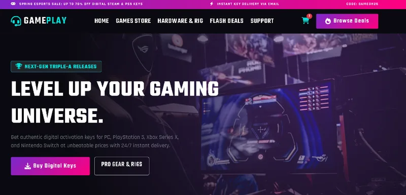Gameplay — Next-Gen Game Store