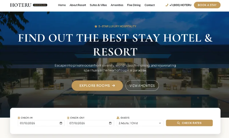 Hoteru — Boutique Hotel & Luxury Resort