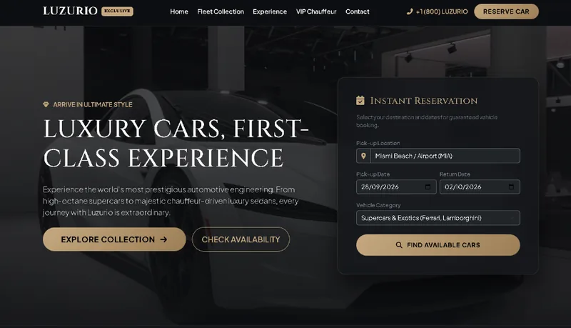 Luzurio — Luxury Supercar Rental