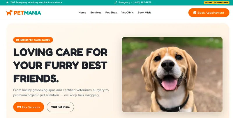 Petmania — Veterinary Clinic & Pet Care