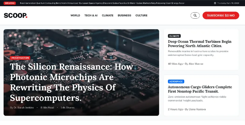 Scoop — Modern News & Magazine